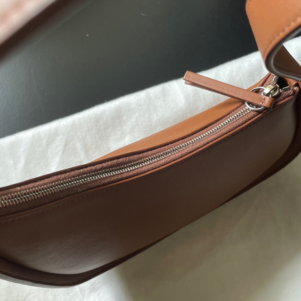 SOLD THE ROW Half Moon Bag in Tan - Picture 2 of 7